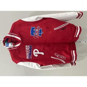MLB PHILADELPHIA PHILLIES MASHUP MEN'S RIB WOOL VARSITY JACKET
